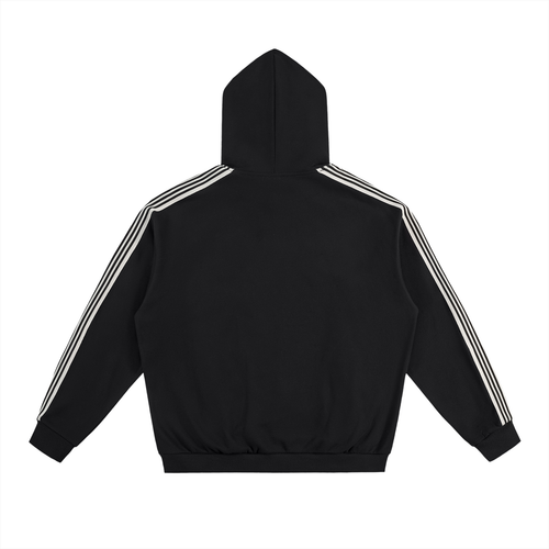 ''Combat Culture'' - Side Stripe Drop-Shoulder Hoodie