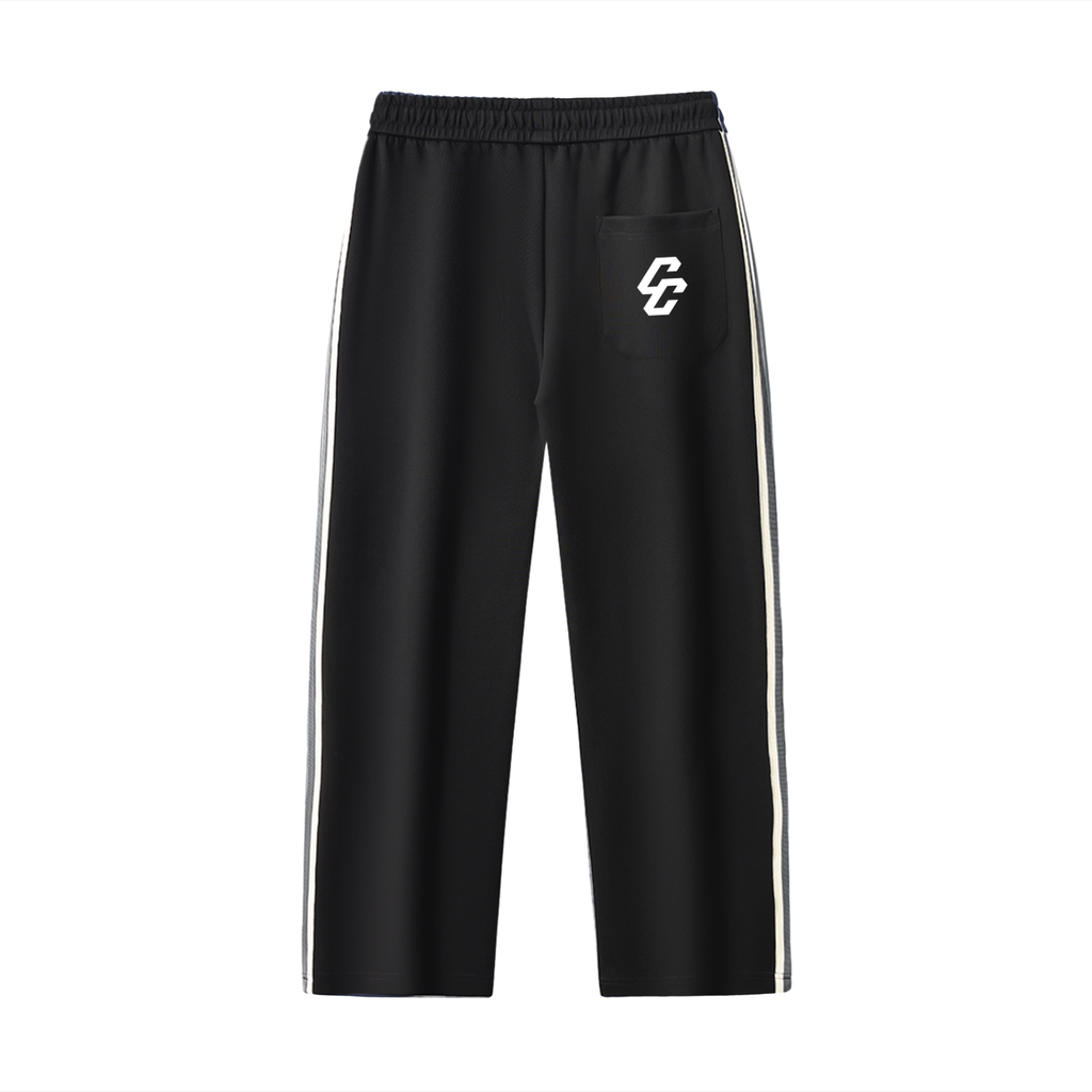 Contrast Side-Stripe Straight-Leg Pants – Combat Culture Street Wear