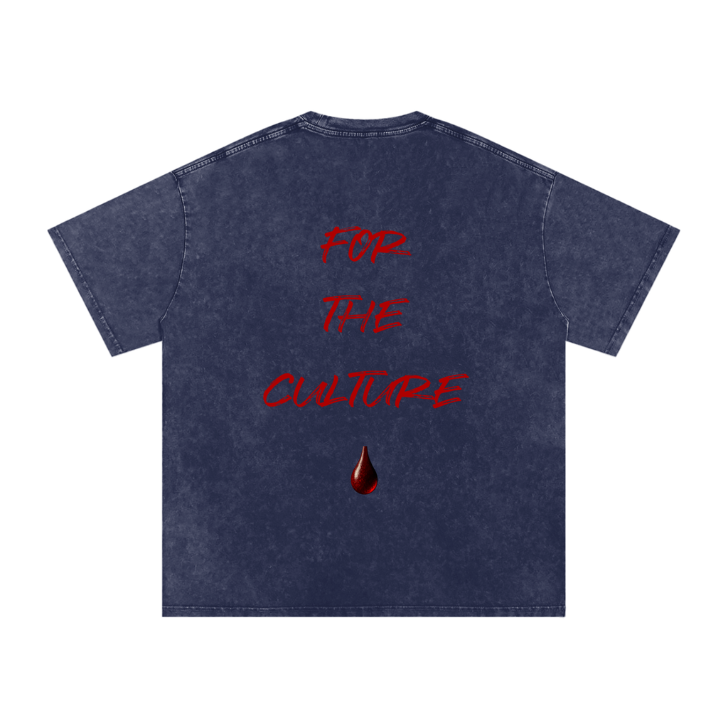 “For the Culture” Oversized Snow-Washed T-Shirt