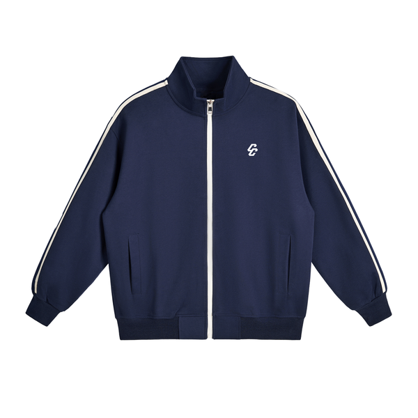 Stand Collar Contrast Stripe Track Jacket – Combat Culture Street Wear