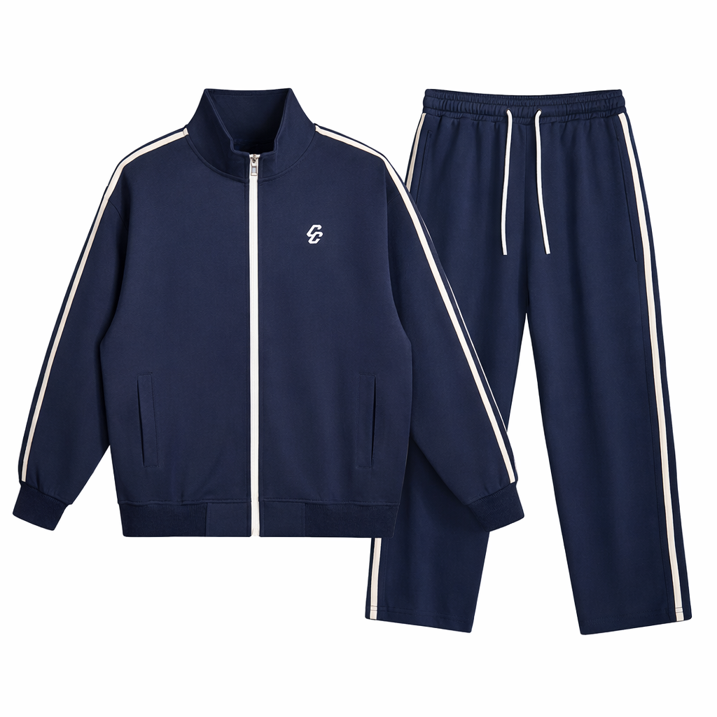 Full Track Suit – Navy Blue | Combat Culture Street Wear