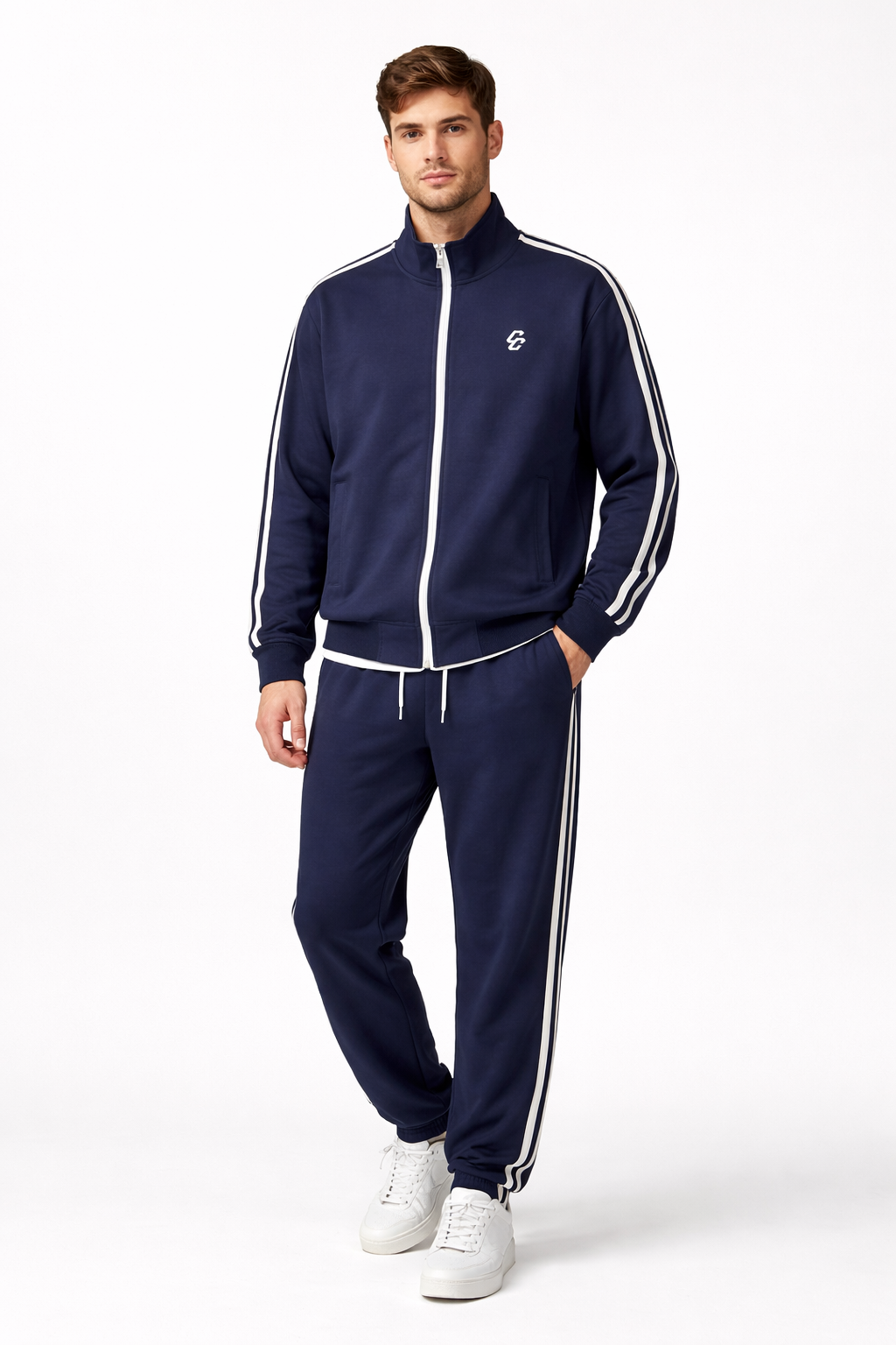 Full Track Suit – Navy Blue | Combat Culture Street Wear