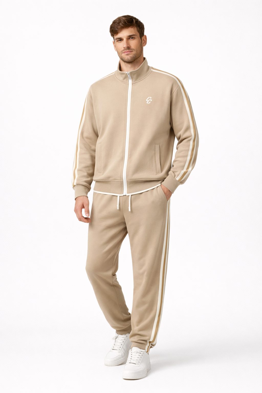 Full Track Suit – Khaki | Combat Culture Street Wear