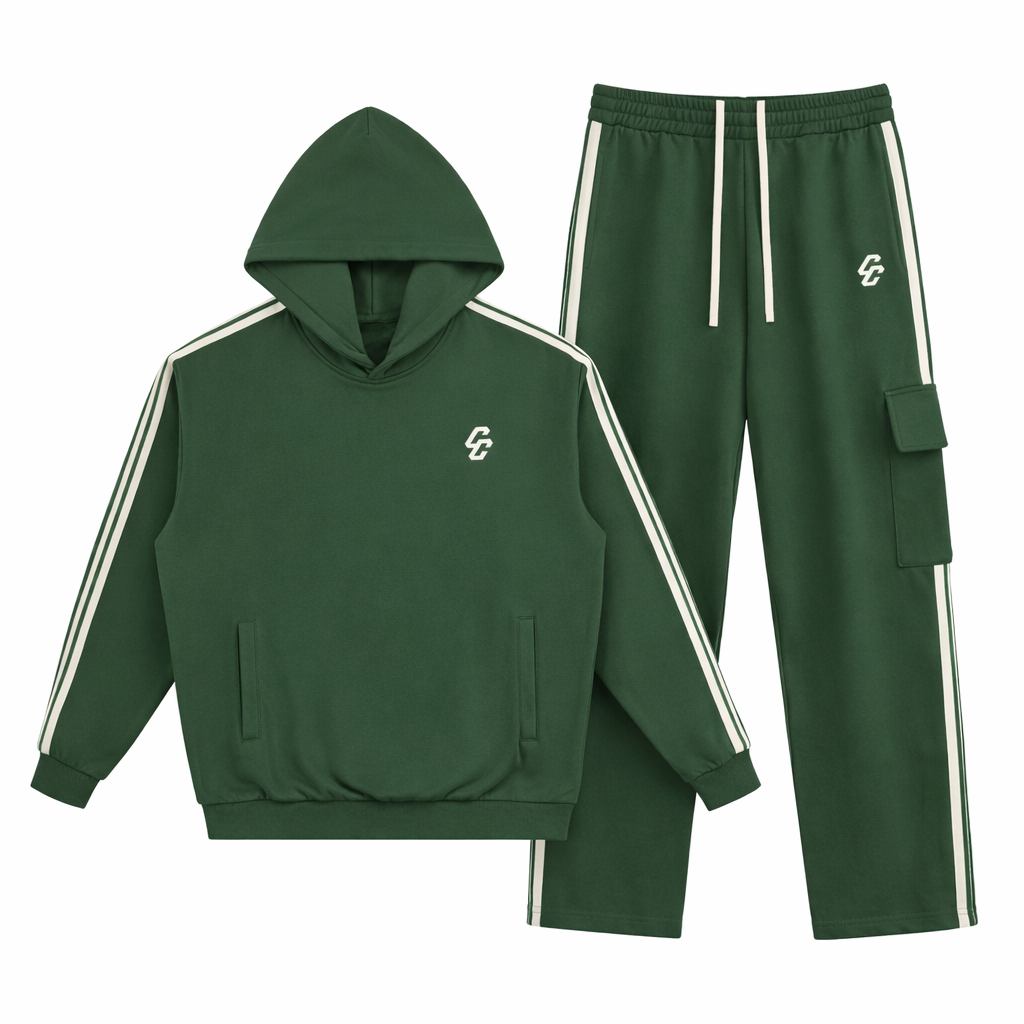 Cargo Full Track Suit – Green | Combat Culture Street Wear