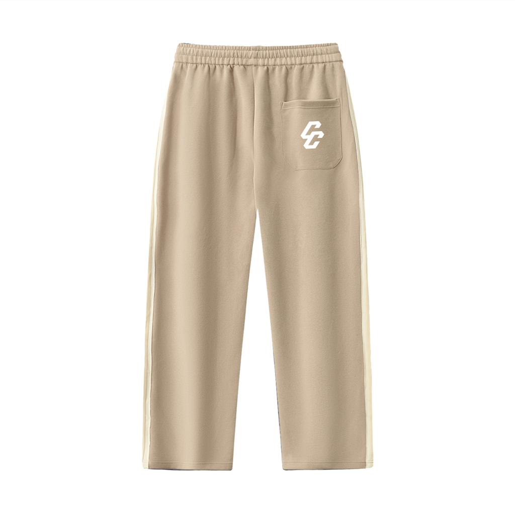 Contrast Side-Stripe Straight-Leg Pants – Combat Culture Street Wear