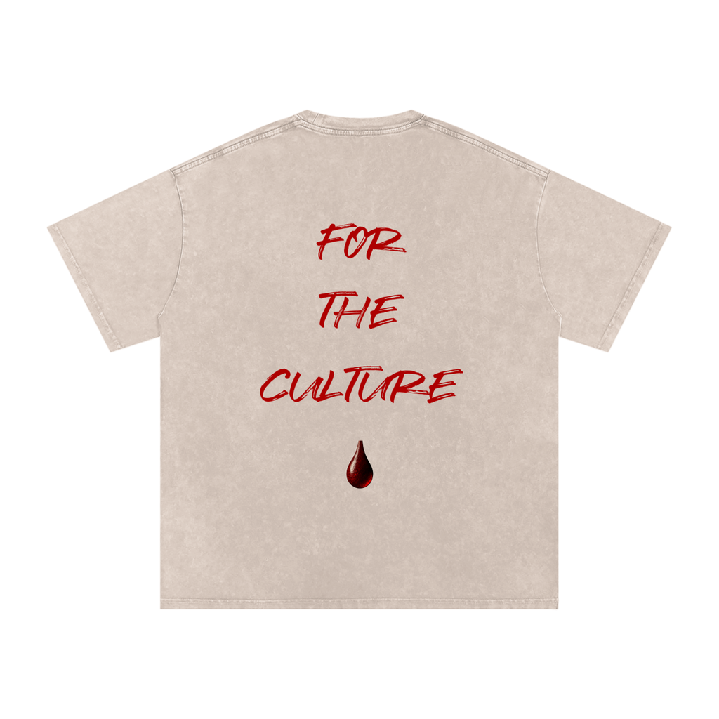 “For the Culture” Oversized Snow-Washed T-Shirt