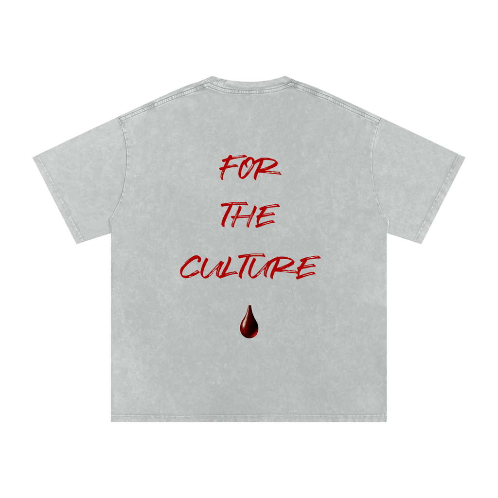 “For the Culture” Oversized Snow-Washed T-Shirt