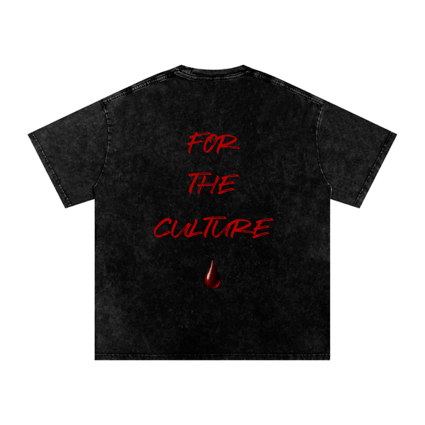 “For the Culture” Oversized Snow-Washed T-Shirt